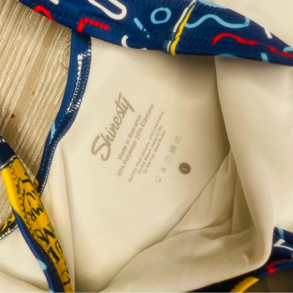 Shinesty Samuel Adams One Piece Swimsuit Lined Beer Cans L swimwear bathing suit - Picture 3 of 4